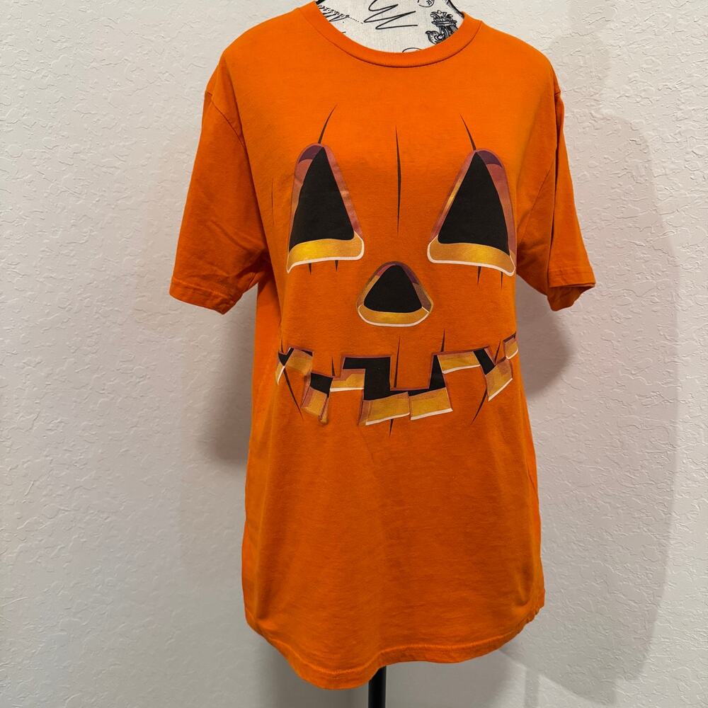 Way to Celebrate Size M Halloween Jack-O-Lantern Pumpkin Graphic T-Shirt Fall